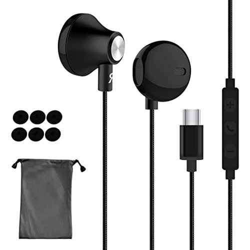 Auriculares Usb C  Auriculares Con Cable Para Android In-ear