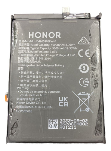 Batería Para Huawei Honor X6s Hb496590efw-f 100%original