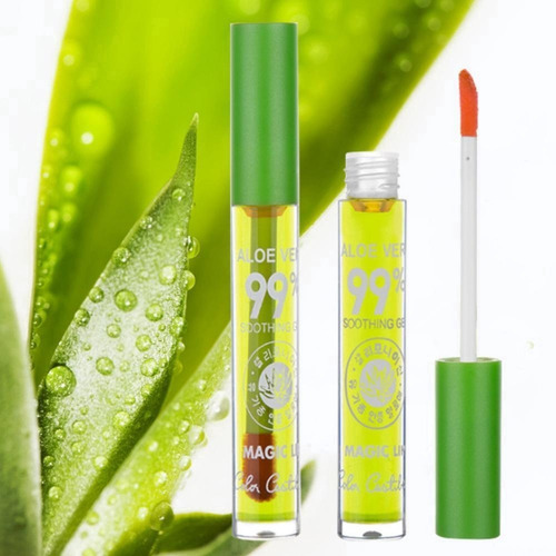 Imagen 4 de 7 de Lipgloss Balsamo Extracto Aloe Vera 99% Huxia Beauty