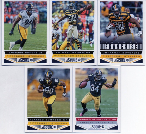 2013 Score Pittsburgh Steelers Complete Set ( 10 ) 