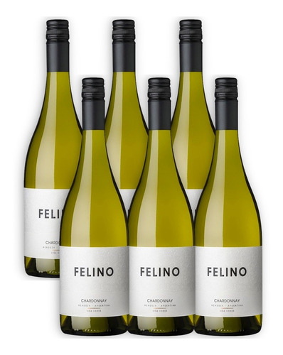 Vino Felino Chardonnay X6u 750ml Viña Cobos