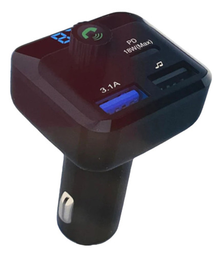 Modulador Bluetooth De Carro Con Doble Salida De Carga Usb