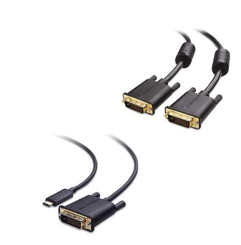 Cable Dvi Dual Link De 10 Pies En Y Usb-c A Dvi, Paquete Ide