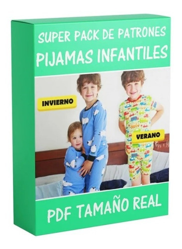 Patrones Pijamas Niños Niñas Moldes Imprimibles Tamaño Real