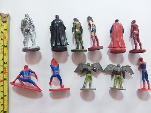 Set Figuras Dc Comics Y Spiderman- Nito Bimbo- 11 Pzs- 6 Cm | MercadoLibre