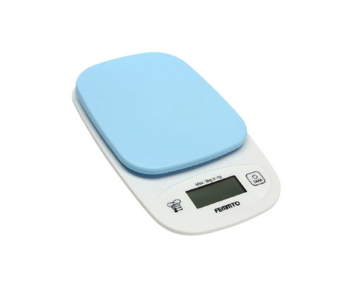 Imagen 2 de 3 de Balanza de cocina digital Femmto C01 pesa hasta 3kg celeste