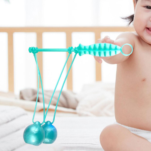 Swing Up Balls On A String Noise Maker Mini Azul Claro