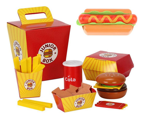 Comida Rápida Burger Playset Niños Juguetes Divertidos