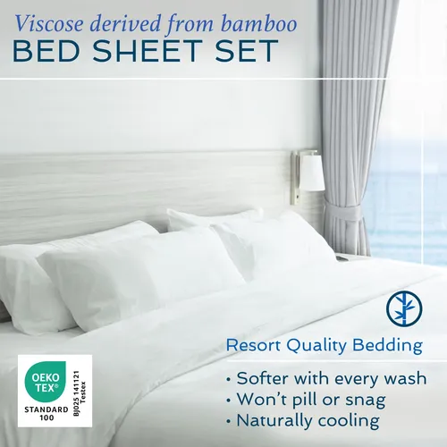 Juego De Sábanas Y Fundas De Almohada Hotel Sheets Direct, 1