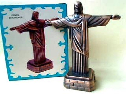 Miniatura De Metal Apontador De Lápis - Cristo Redentor 614