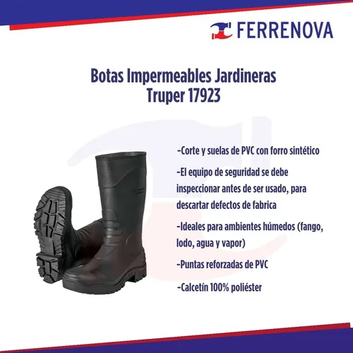 Botas Impermeables Jardineras Truper 17923