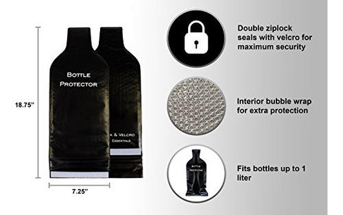 Protector De Botella De Vino Reutilizable Para Viaje (paquet