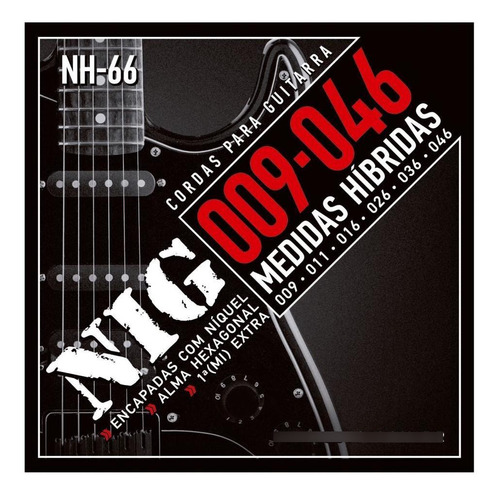 Cuerda de guitarra 09 046 Nig Nh66 Hybrid Steel