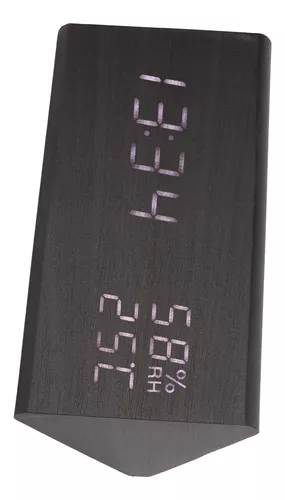 Reloj de madera del LED Digital - de alarma de reloj Ajuste de brillo