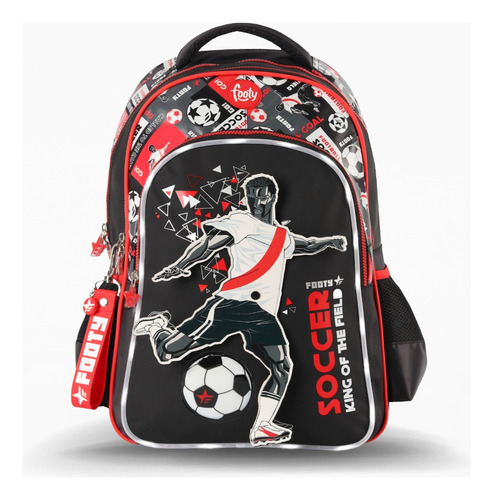 Mochila Escolar 18 Pulgadas Dinamic Futbol Infantil Footy 