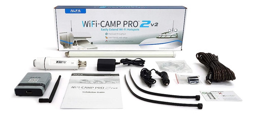 Alfa Network Wifi Camppro 2v2 (versión 2) Kit Extensor De Ra