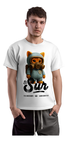 Remera El Eternauta- Gato Eternauta - 100% Algodón Premium