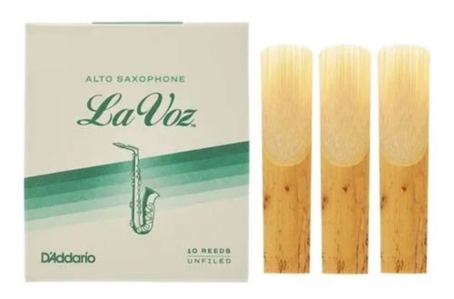 Kit Com 3 Palheta La Voz Para Sax Alto (escolha A Numeração)