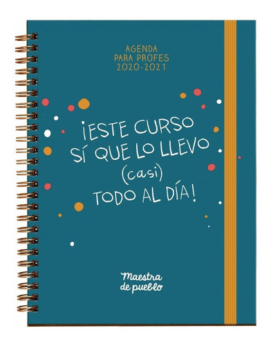 Libro Agenda Maestra De Pueblo 2020/2021 - Maestra De Pueblo