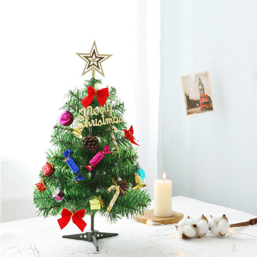 Árbol De Navidad Led De 50 Cm, Escritorio, Pvc, Navidad