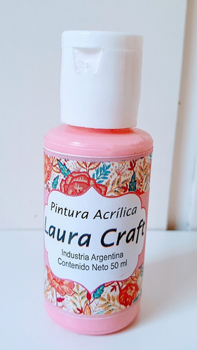 Imagen 5 de 6 de Acrílicos Laura Craft X 5 Colores Set De Rosas