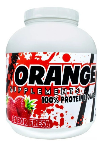 Proteina 100% Whey Isolatada Orange Supplements 2.2 Kg Sabor Vainilla