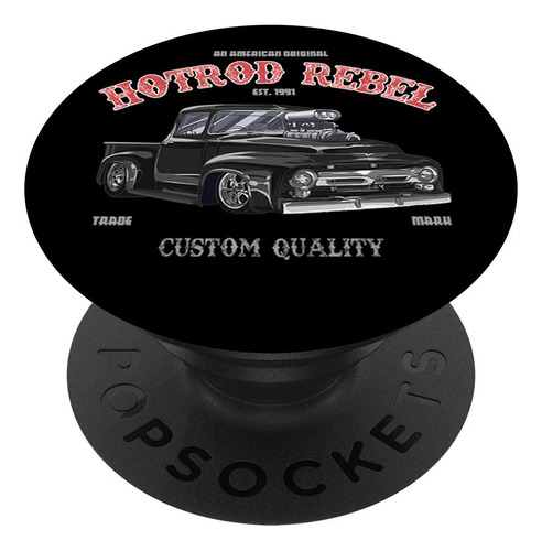 Ckl Coleccion Hotrod Clasico Coche En Negro  popsockets Aga