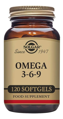  Solgar Omega 3-6-9 Fuerza Triple 1300 Mg 120 Capsulas 
