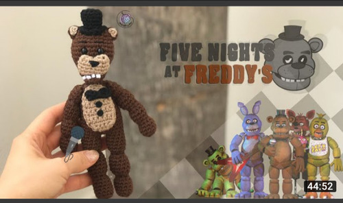 Five Nigths At Freddy S Peluche Tejido De Freddy Oso