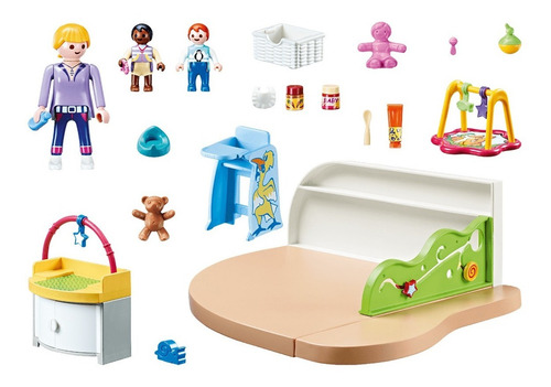 Playmobil Cuarto, Habitación De Niños Pequeños !! 70282