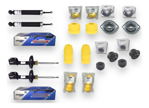 Kit 4 Amortiguadores Boge Gas + 4 Bases + 4 Gomas Chevy 2003