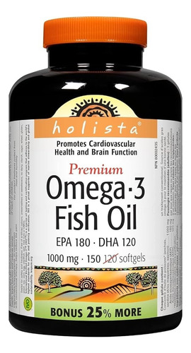 Omega 3 - Fish Oil - Premium - Epa180 Dha120 - 150 Cápsulas