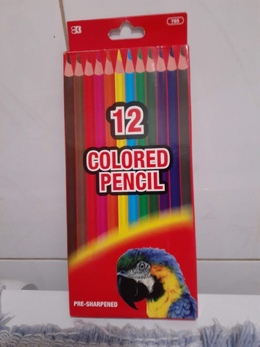  Caja De Lapices De Colores Pencil De 12 Unidades $ 5