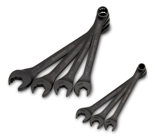 Crescent 7 Piezas X6 Spline Negro Spline Abierto Combinación