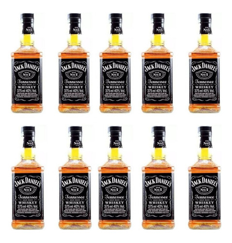 Kit Presente Padrinhos Whisky Jack Daniel's 375ml - 10un