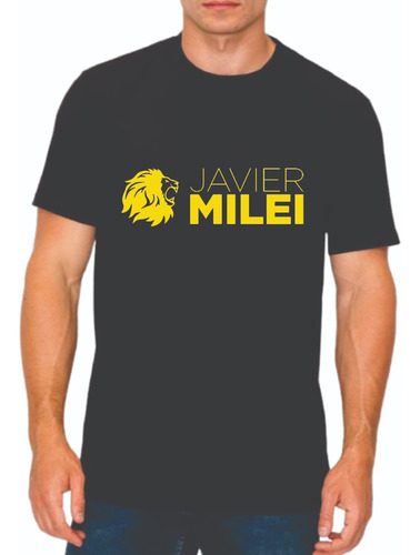 Remera En Vinilo Javier Milei Presidente Argentina Voto 2023