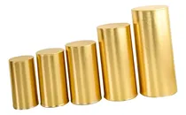 Comprar 5 Uds Cubiertas De Pedestal Cilíndrico, Cubiertas De De Oro