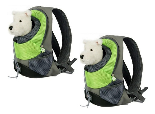 Pack X2 Mochila Bolso Transporte Mascota Perros Cachorros