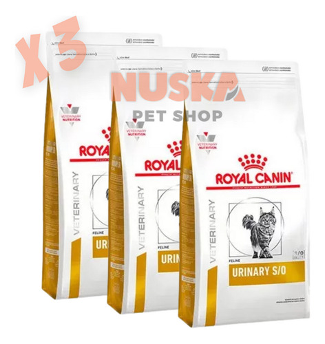 Royal Canin Urinary S/o High Dilution Cat 7.5 Kg X 3 Uni