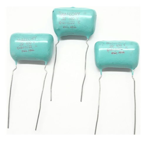 0.22x630 .22x630 V ( Packx4) Capacitor Poliester Sic Mallory