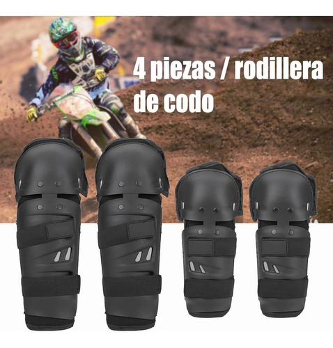 Protecciones Rodilleras Y Coderas Moto / Bicicleta, 4pzs
