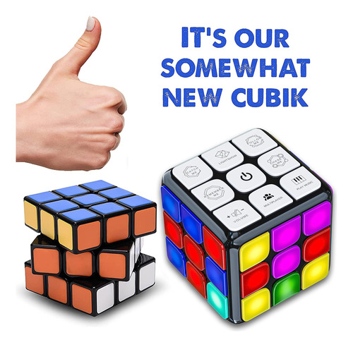 Skywin Puzzle Cube Game - Flashing Cube Handheld Games Elect