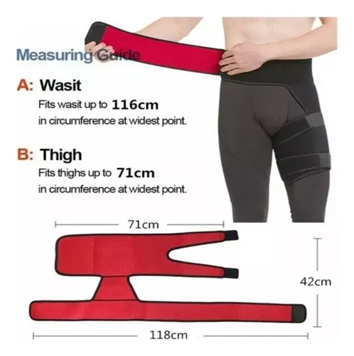 Faja Soporte Compresion Wrap Muslera Ciatica Ingle Cadera