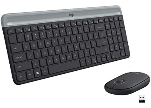 Combo Inalámbrico Logitech Mk470 Slim - Grafito