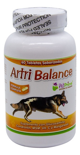 Artri Balance Perros Glucosamina Y Condroitina X 60 Tabletas