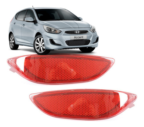 Reflectante Trasero (par) Accent Rb 1.4/1.6 Sedan 2011-2019