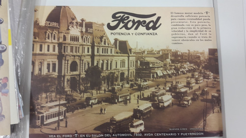 Poster Publicidad Ford Vintage
