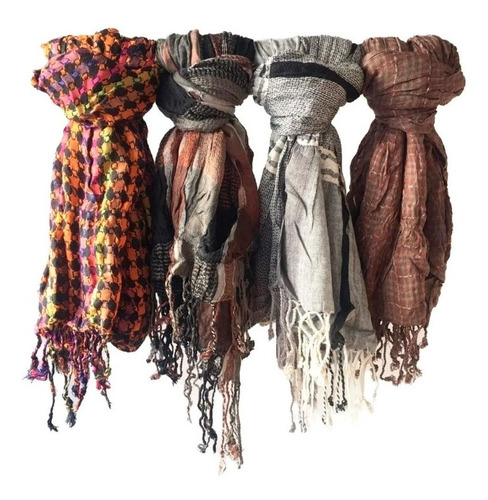 Bufandas Pashmina Chalina Unisex Por Mayor Importada Set X8u