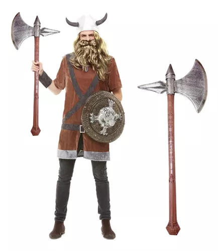 Hacha Vikinga Barbaro Vikingo Juguete 81 Cm Cotillon