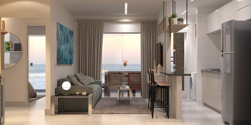 Imagem 8 de 17 de Oportunidade Apartamento 2 Dorms Sendo 1 Suite + Varanda Gourmet, Armário Náutico Praia Grande Ubatuba Sp - Ap00018 - 70259867